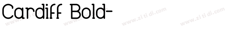 Cardiff Bold字体转换